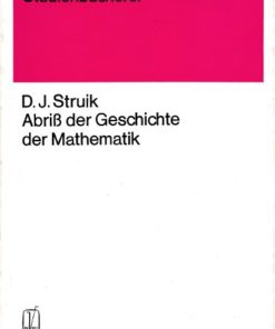 Abriß der Geschichte der Mathematik  DDR-Studienbuch
