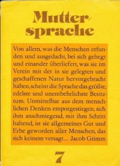 Muttersprache Klasse 7  DDR-Lehrbuch