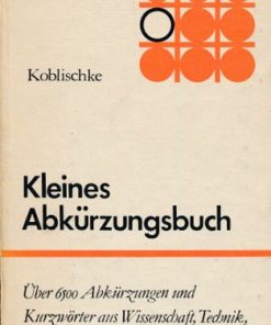 Kleines Abkürzungsbuch