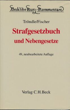 Strafgesetzbuch und Nebengesetze