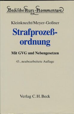 Strafprozeßordnung