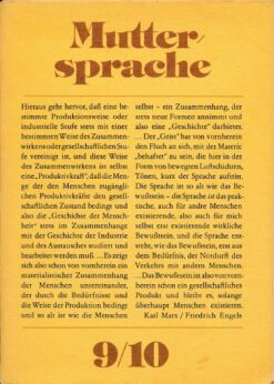 Muttersprache Klasse 9/10  DDR-Lehrbuch
