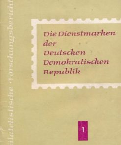 Die Dienstmarken der Deutschen Demokratischen Republik   Heft 1