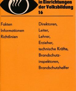 Brandschutz in Einrichtungen der Volksbildung