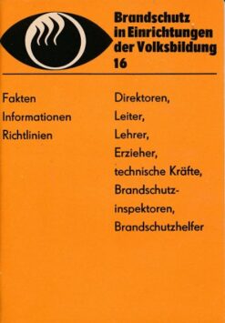 Brandschutz in Einrichtungen der Volksbildung