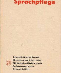 Sprachpflege Heft 3, 4 und 8
