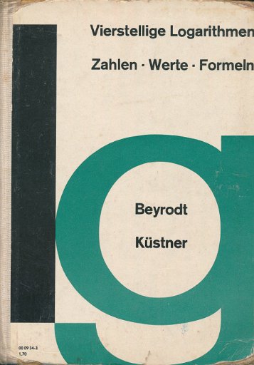 Vierstellige Logarithmen DDR-Lehrbuch