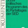 Sozialpolitisches Programm des IX. Parteitages der SED