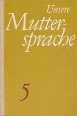 Unsere Muttersprache Klasse 5  DDR-Lehrbuch