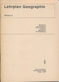 Lehrplan Geographie Klasse 6  DDR-Lehrmaterial