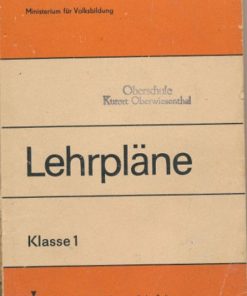 Lehrpläne Klasse 1  DDR-Lehrmaterial