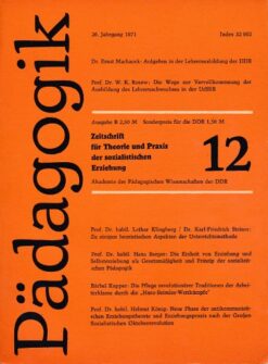 Pädagogik Heft 9, 10, 11 und 12/1971
