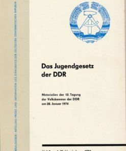 Das Jugendgesetz der DDR