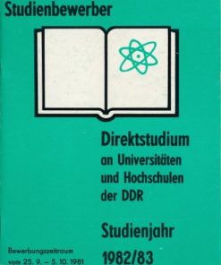Direktstudium an Universitäten und Hochschulen der DDR