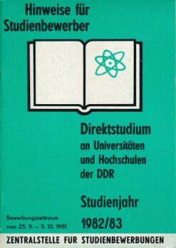 Direktstudium an Universitäten und Hochschulen der DDR