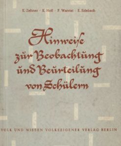 Hinweise zur Beobachtung und Beurteilung von Schülern