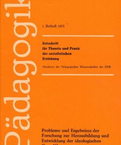 Pädagogik Beiheft 1 bis 4/1971  DDR