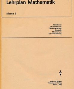 Lehrplan Mathematik Klasse 6  DDR-Lehrermaterial