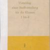 Vorschlag einer Stoffverteilung für die Klassen 1 bis 4  DDR-Lehrerbuch