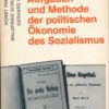 Gegenstand, Aufgaben und Methode der politischen Ökonomie des Sozialismus