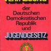 Verfassung der Deutschen Demokratischen Republik und Jugendgesetz