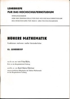 Höhere Mathematik  13. Lehrbrief  DDR-Lehrmaterial