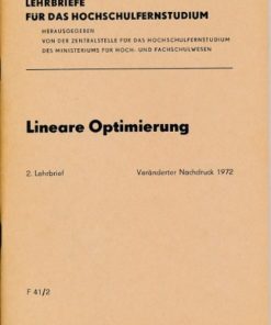 Lineare Optimierung  2. Lehrbrief  DDR-Lehrmaterial