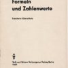 Formeln und Zahlenwerte  DDR-Lehrmaterial