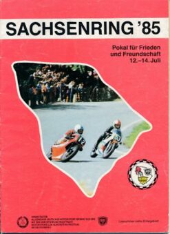 Sachsenring '85 Rennprogramm