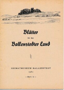 Blätter für das Ballenstedter Land  Heft 12