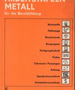 Arbeitstafeln Metall für die Berufsausbildung  DDR-Buch