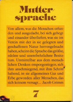 Muttersprache Klasse 7   DDR-Lehrbuch