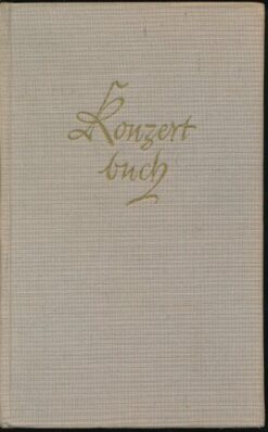 Konzertbuch Orchestermusik 2.Teil