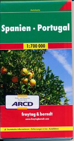 Autokarte Spanien – Portugal