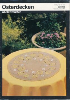 Osterdecken Abplättmuster