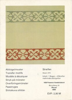 Abbügelmuster Streifen