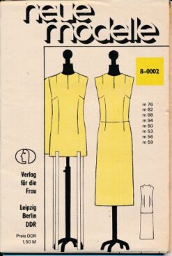 Neue Modelle 8-0002 Schnittmusterbogen