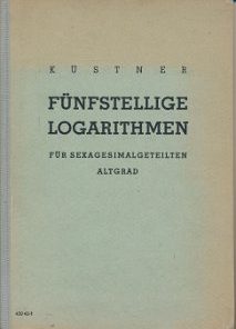Fünfstellige Logarithmen für sexagesimalgeteilten Altgrad