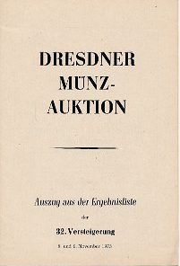 Dresdner Münz-Auktion