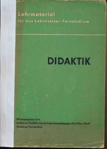 Didaktik  DDR-Lehrmaterial für das Lehrmeister-Fernstudium
