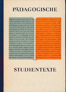 Pädagogische Studientexte  DDR-Buch