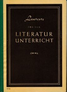 Lesetexte für den Literaturunterricht an den Instituten für Lehrerbildung  DDR-Buch