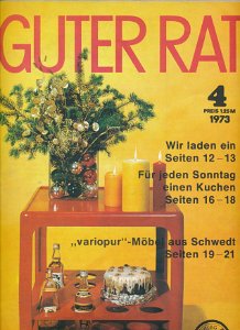 Guter Rat  1 bis 4/1973  DDR-Zeitschrift