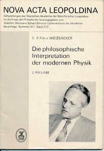 Die philosophische Interpretation der modernen Physik  DDR-Heft