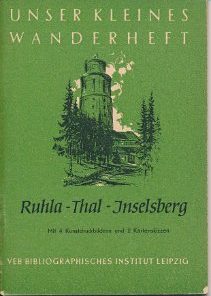 Ruhla – Thal – Inselsberg  DDR-Wanderheft