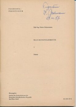 Maschinenelemente Federn