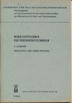 Werkstoffe und deren Prüfung 3.Lehrbrief  DDR-Lehrmaterial