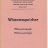 Wissensspeicher Militärpädagogik / Militärpsychologie  DDR-Lehrmaterial