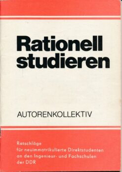 Rationell studieren  DDR-Heft