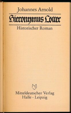 Hieronymus Lotter  DDR-Buch